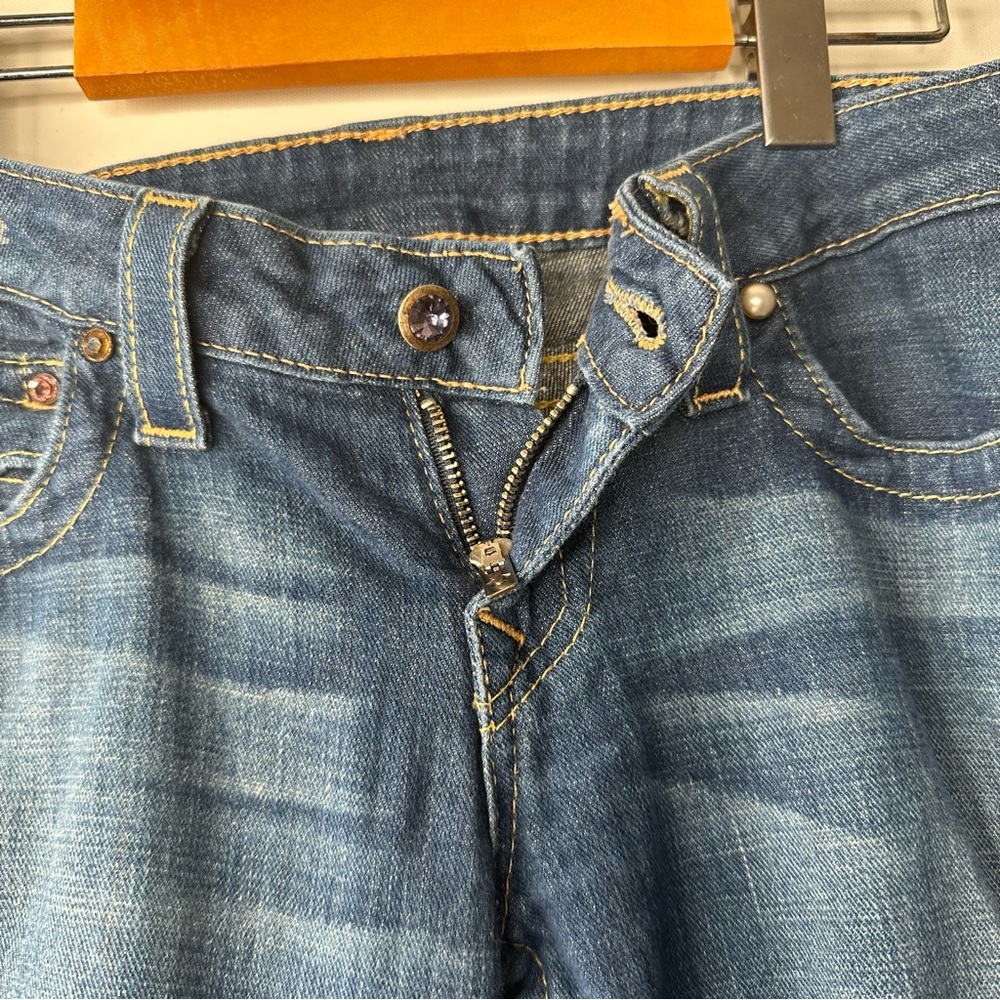 True Religion Billy World Tour Diamond Jeans Women’s SZ 28 - Picture 8 of 11